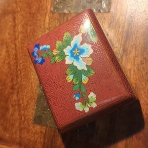 Cloisonné Enamel Hinged Rectangular Box
